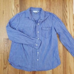 Old Navy Blue Long Sleeve Button Down